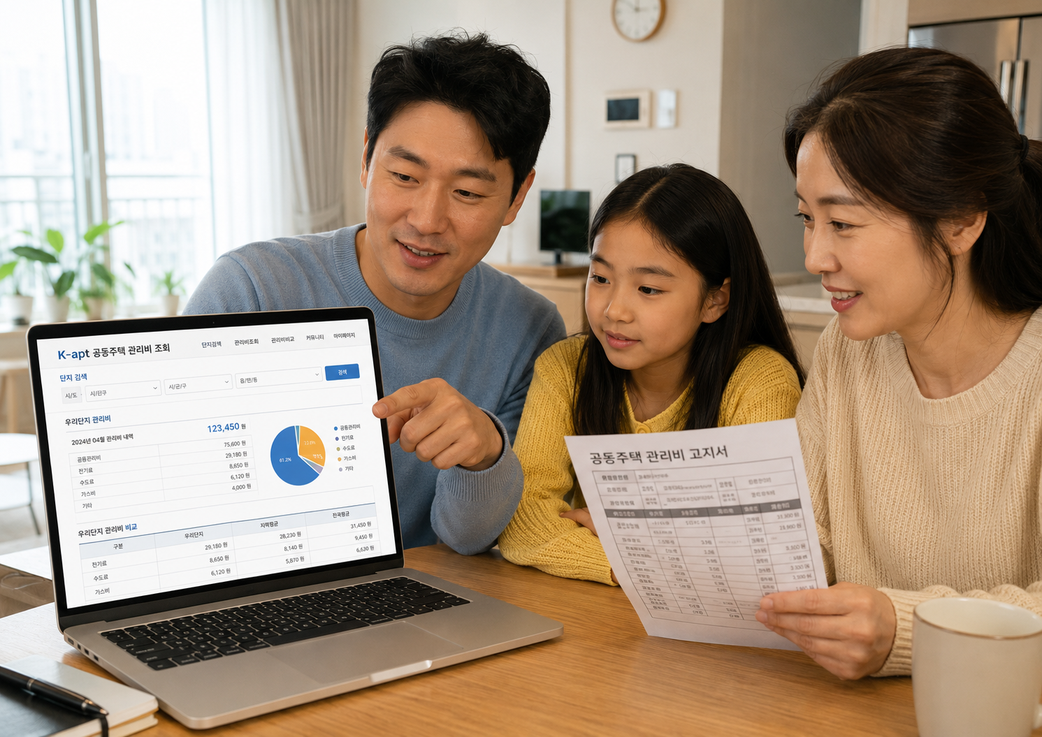 K-apt 아파트 관리비 조회